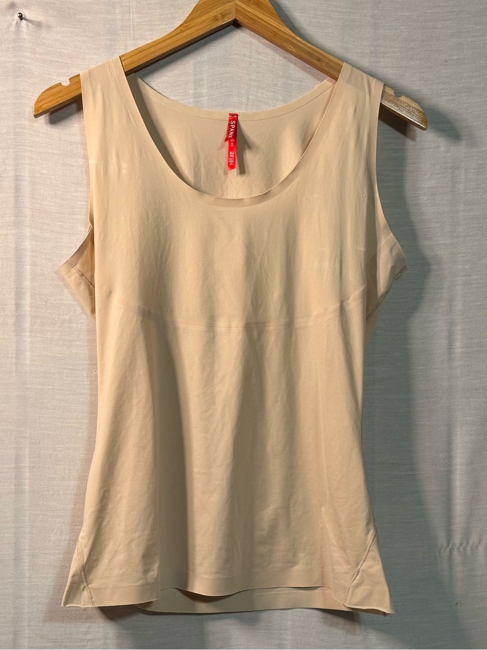 SPANX Nude Beige Shapewear Tank Top Built In Shaper Size XL
